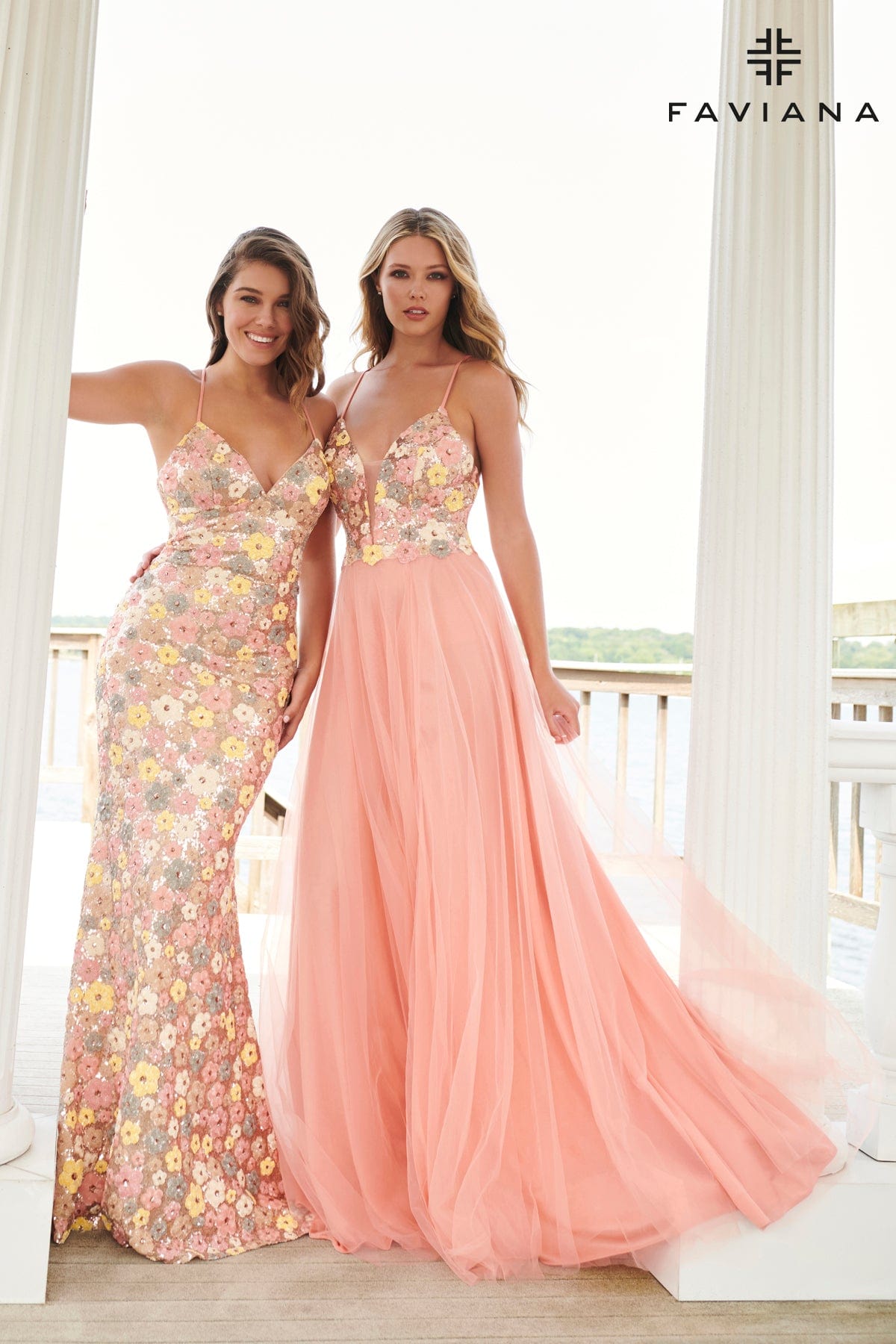 Spring Sequin Prom Dress With Floral Aesthetic Design | 11000