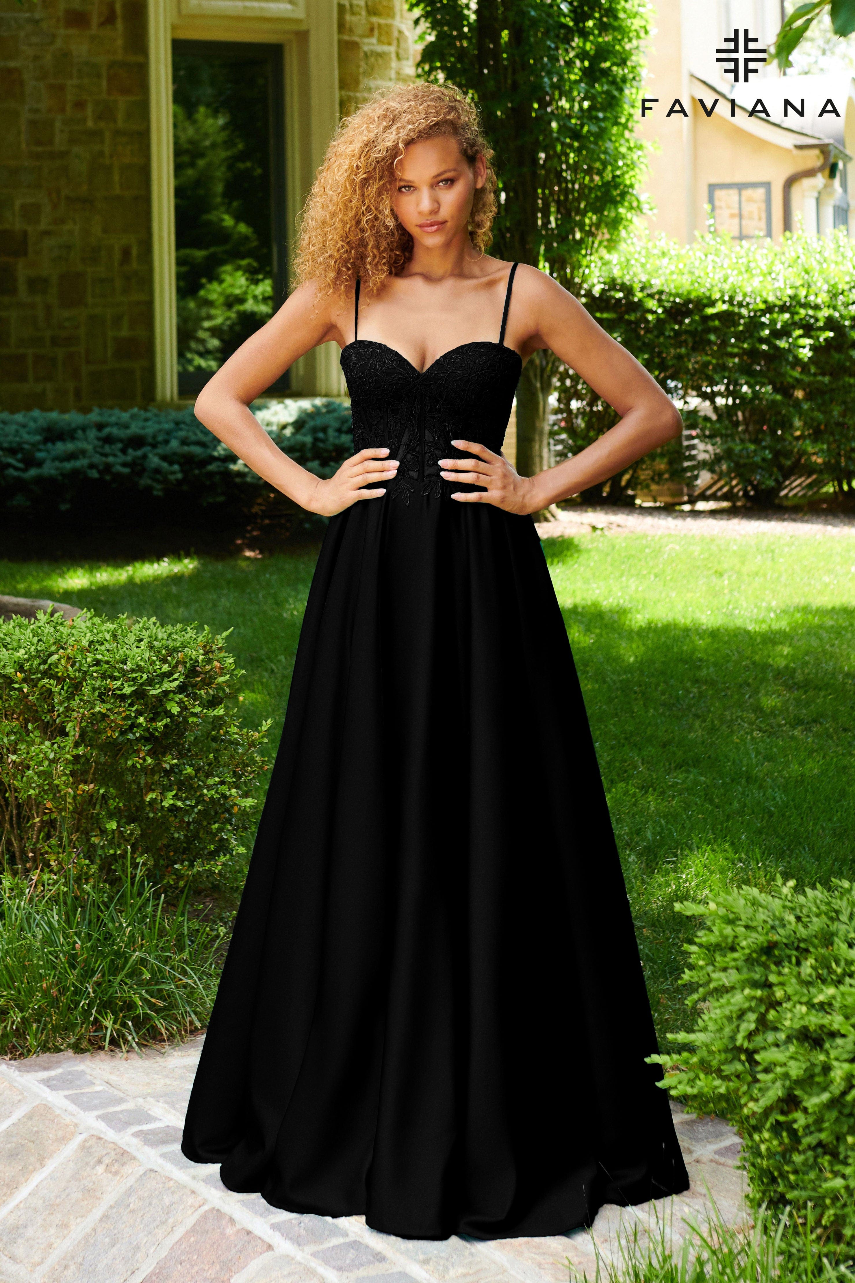 shape black applique corset satin wrap bodycon dress Women's Black Satin Corset Lace Wrap Detail Maxi Dress