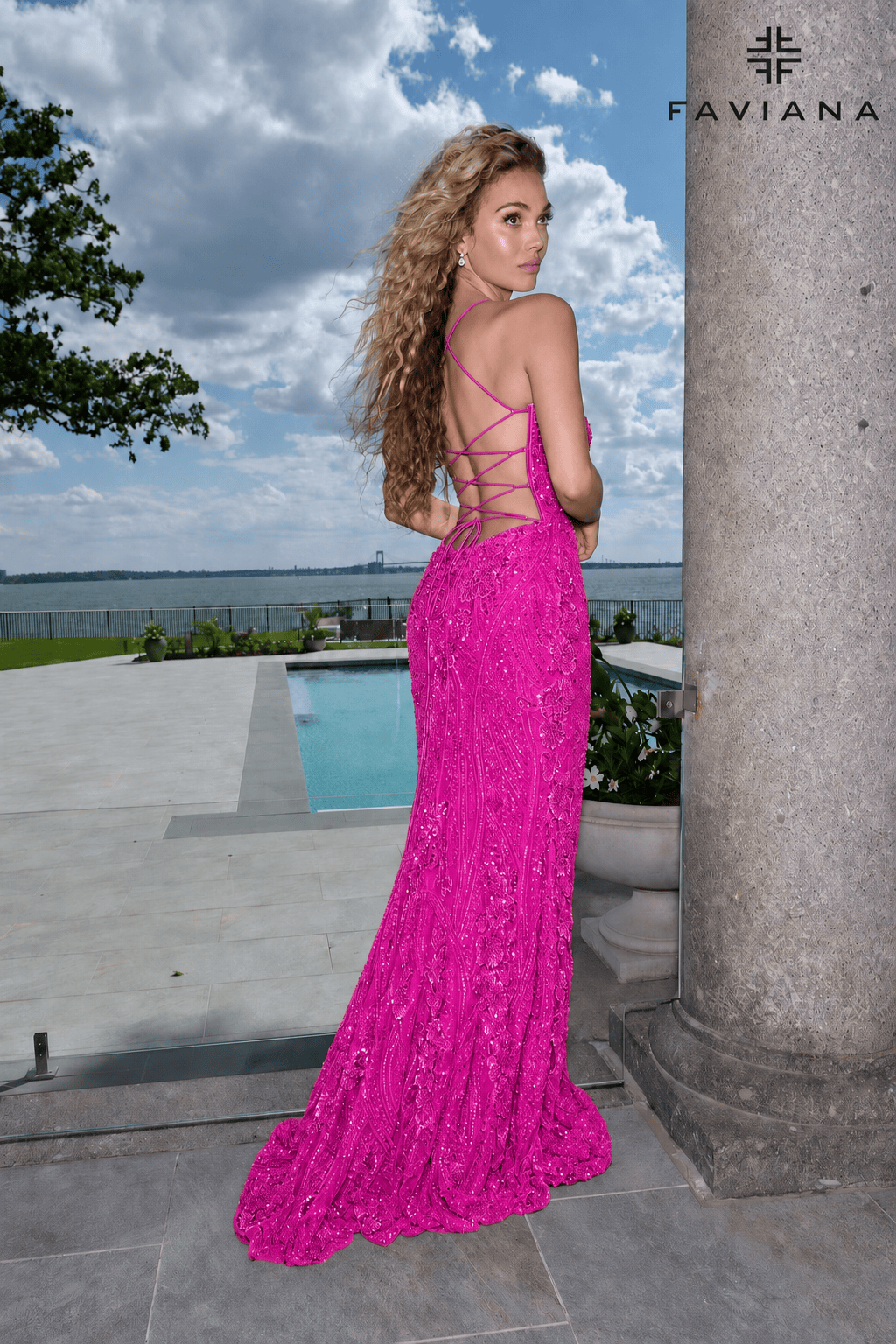 Sweetheart Beaded Corset Dress With Lace-Up Back And Leg Slit | 11683 Sweetheart Beaded Corset Dress With Lace-Up Back And Leg Slit | 11683