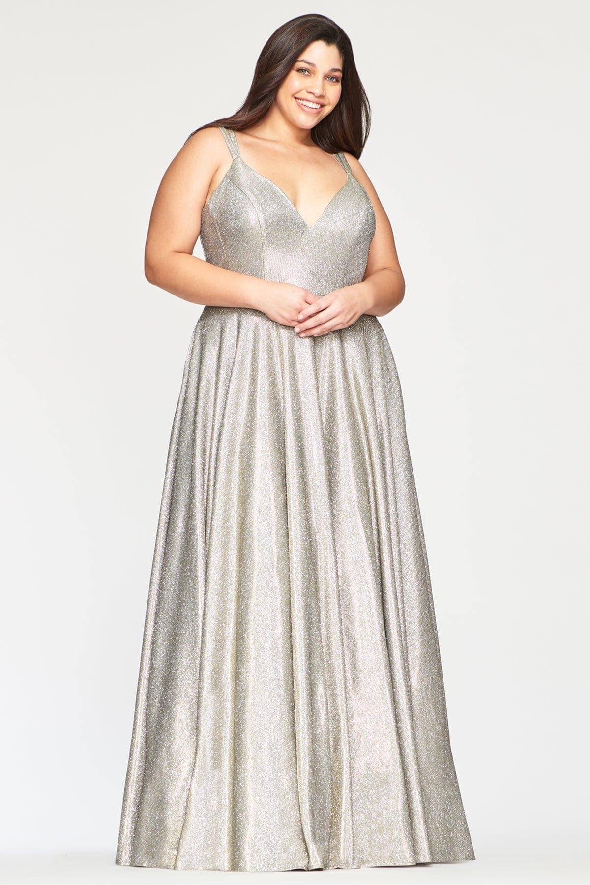metallic silver dress plus size Formal Dress Silver Metallic Plus Size Dress Silver Plus Size Dresses La Femme