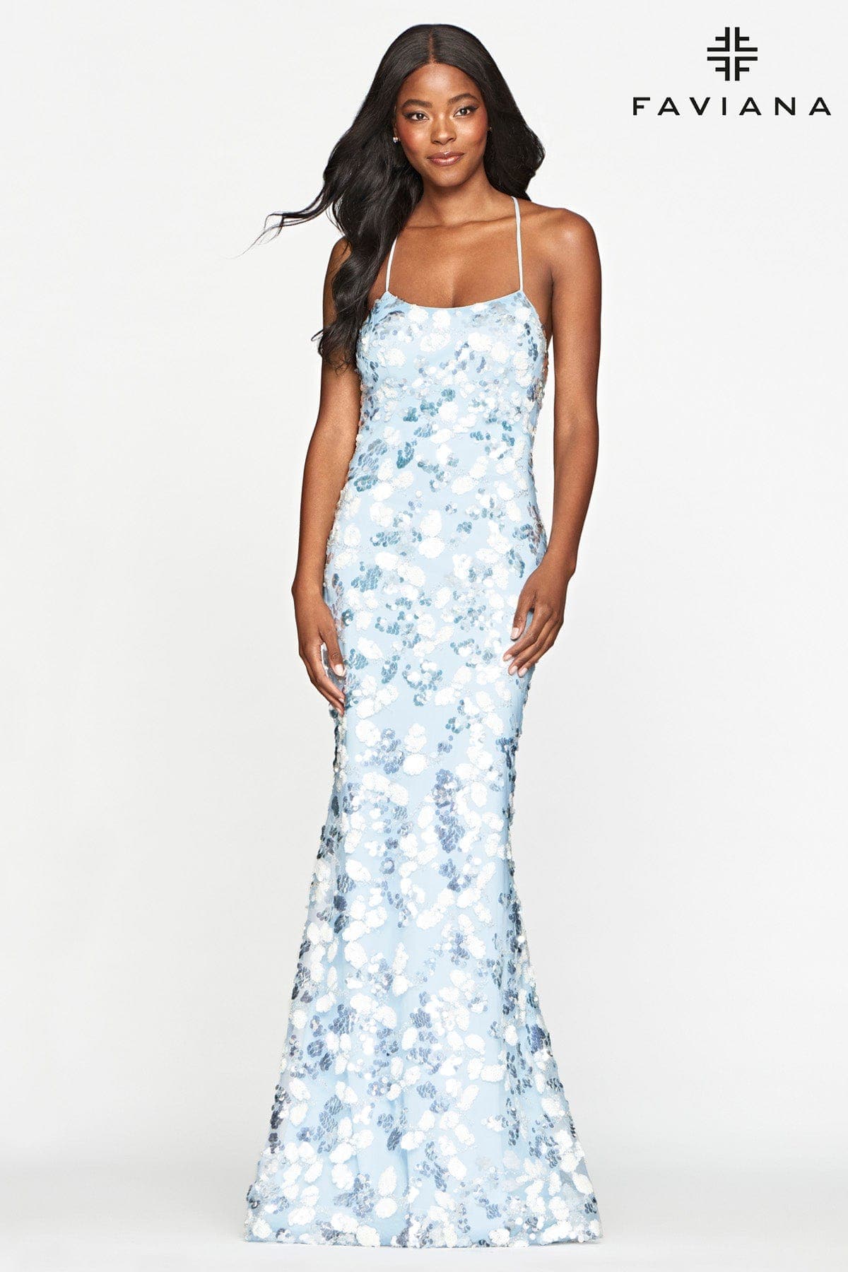corset scoop neck dress Periwinkle