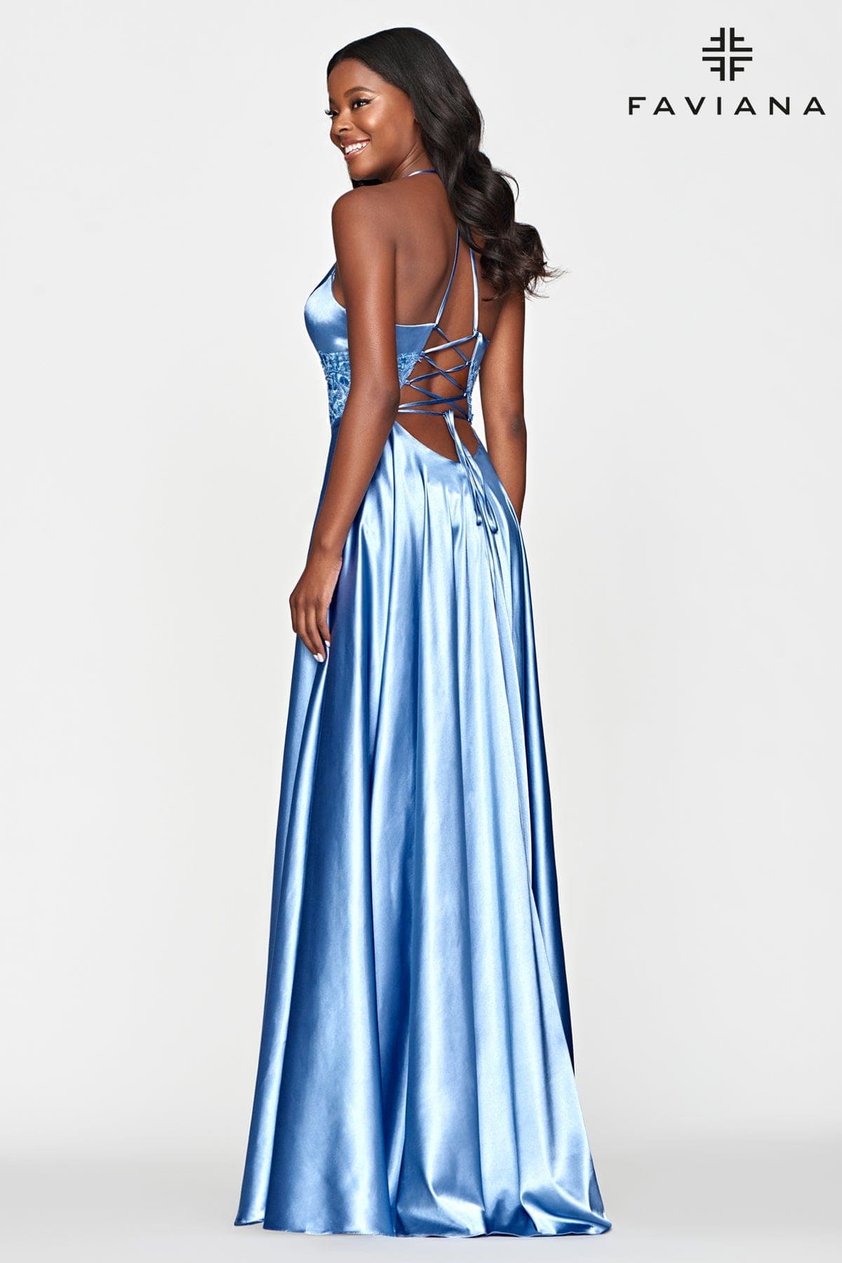 Long V Neck Prom Dress With Lace Embroidery And Ballgown Skirt Long V Neck Prom Dress With Lace Embroidery And Ballgown Skirt