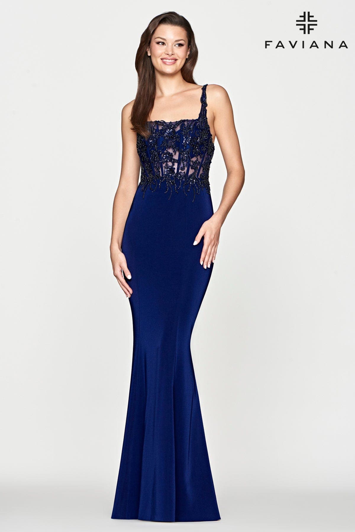 Corset Top Prom Dress With Beading