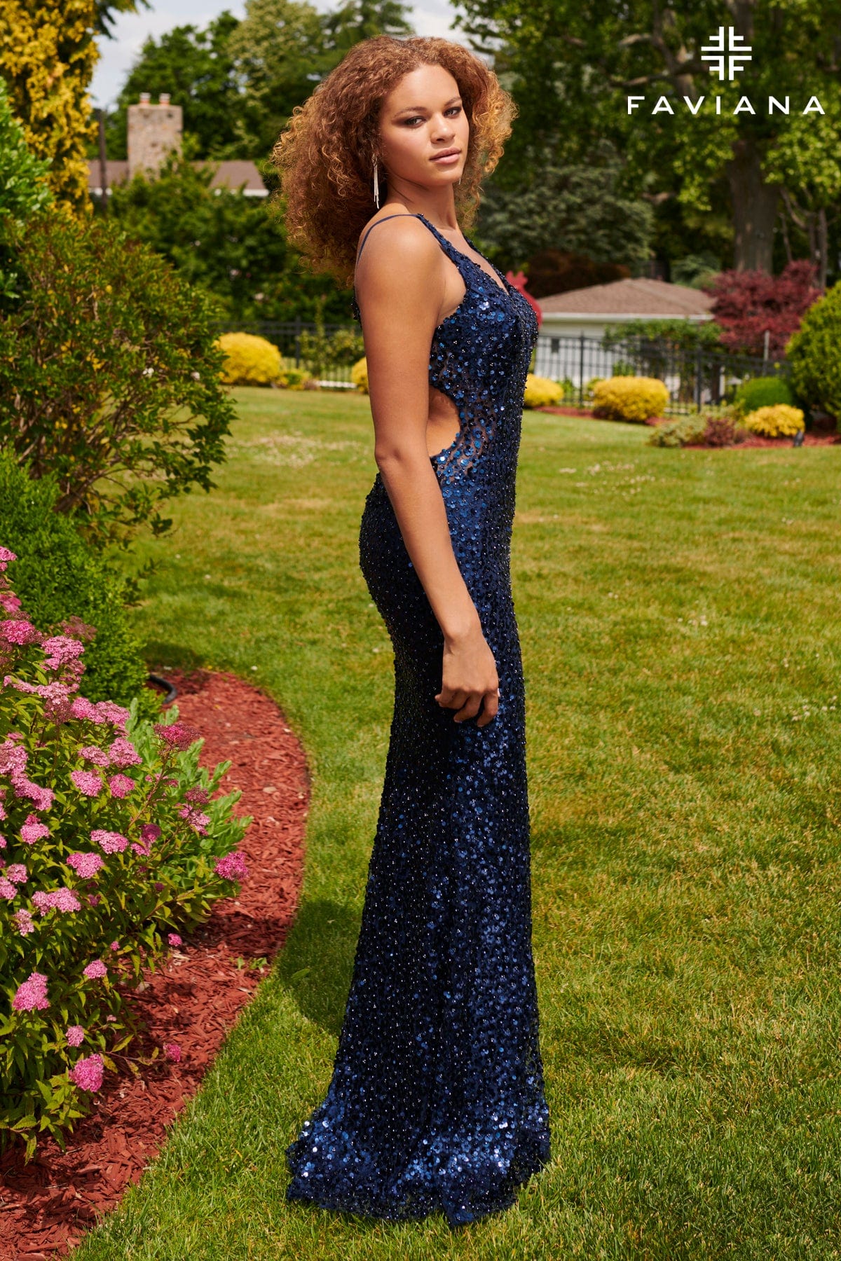 dvf blue sequin dress Diane von Furstenberg Cosmic Belvedere Print Two-Tier Dress evaChic