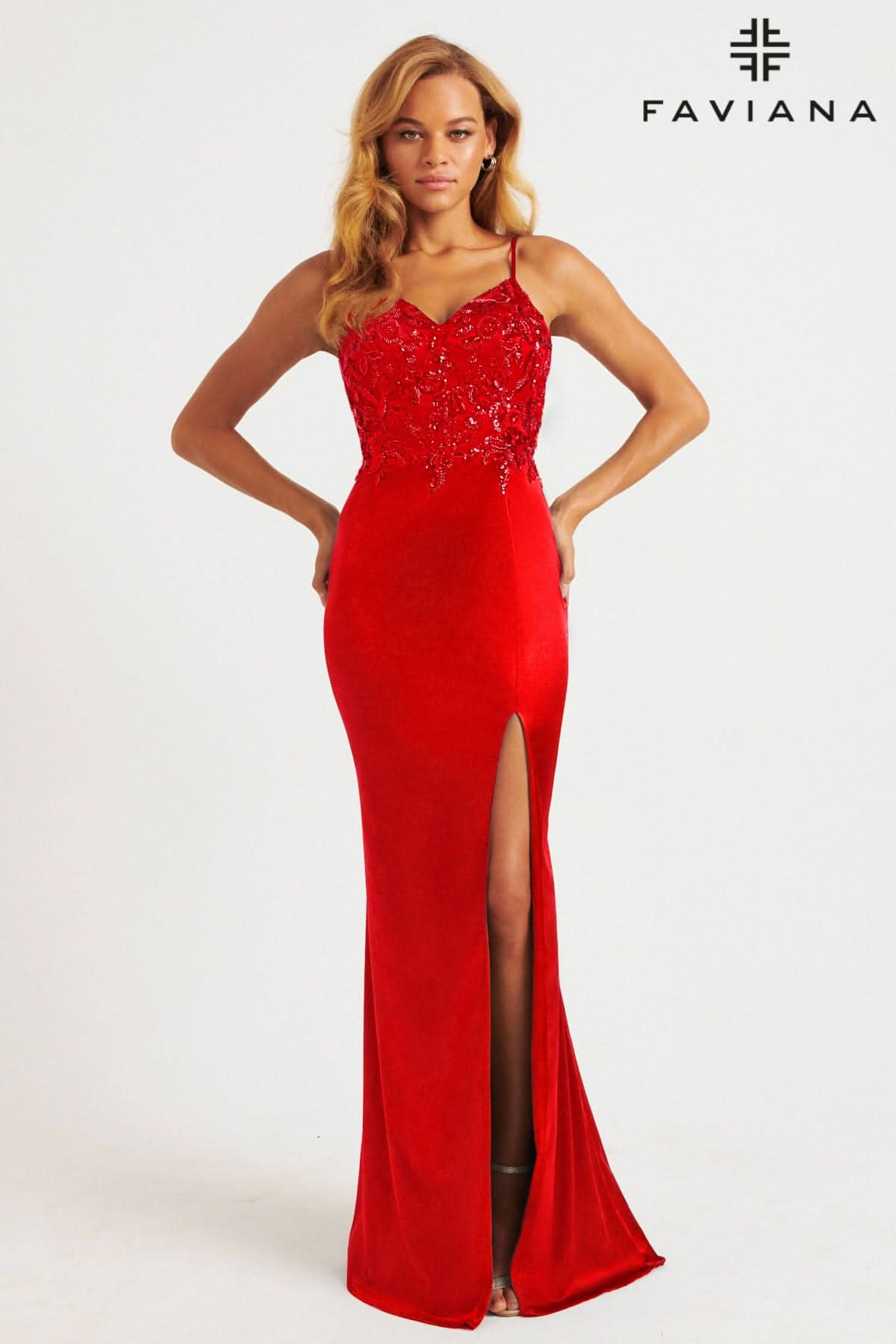 Sleek Satin Dress With Sequin Appliqué Bodice And Unique Lace-Up Open Back | 11200