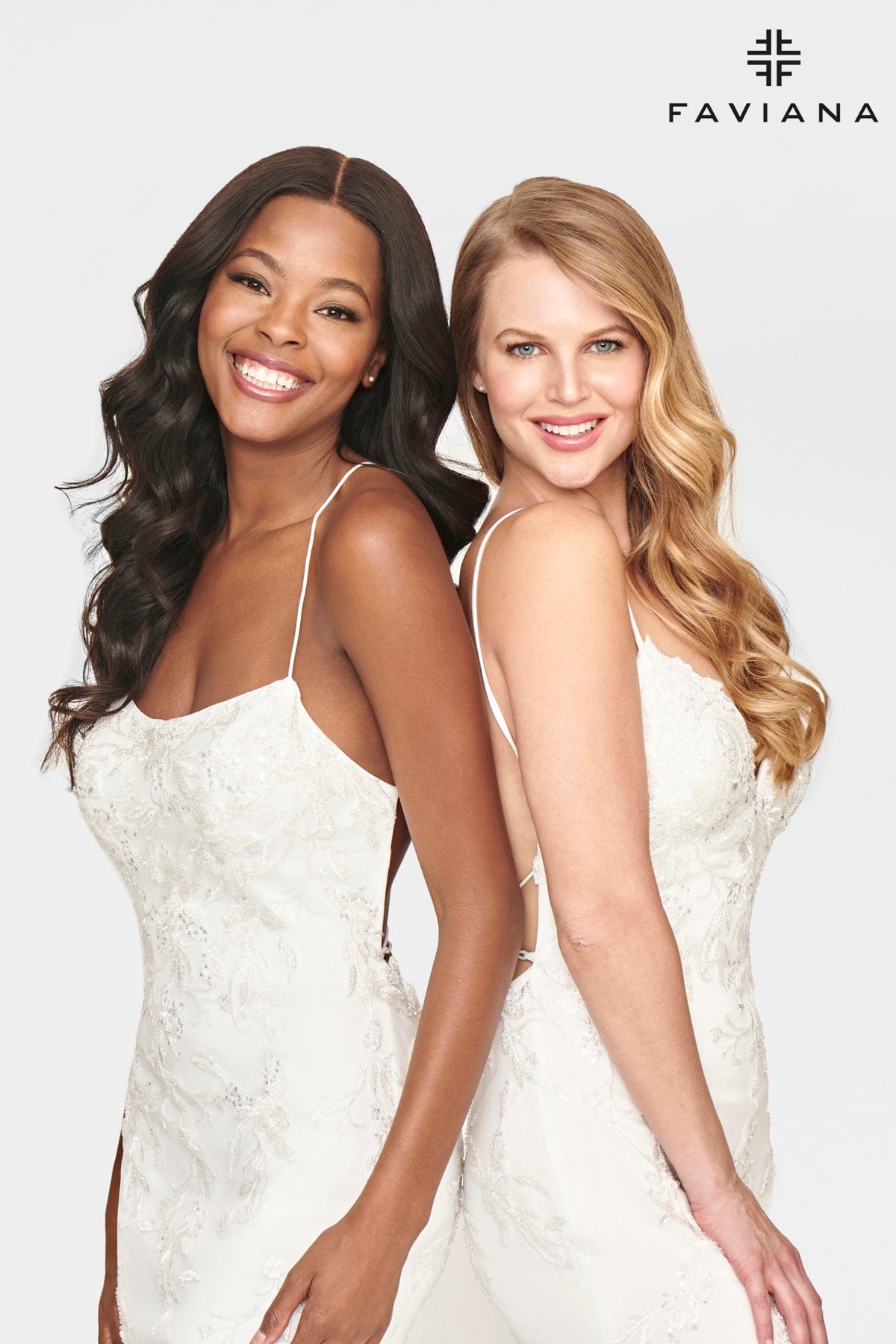 faviana white prom dress Faviana 11053