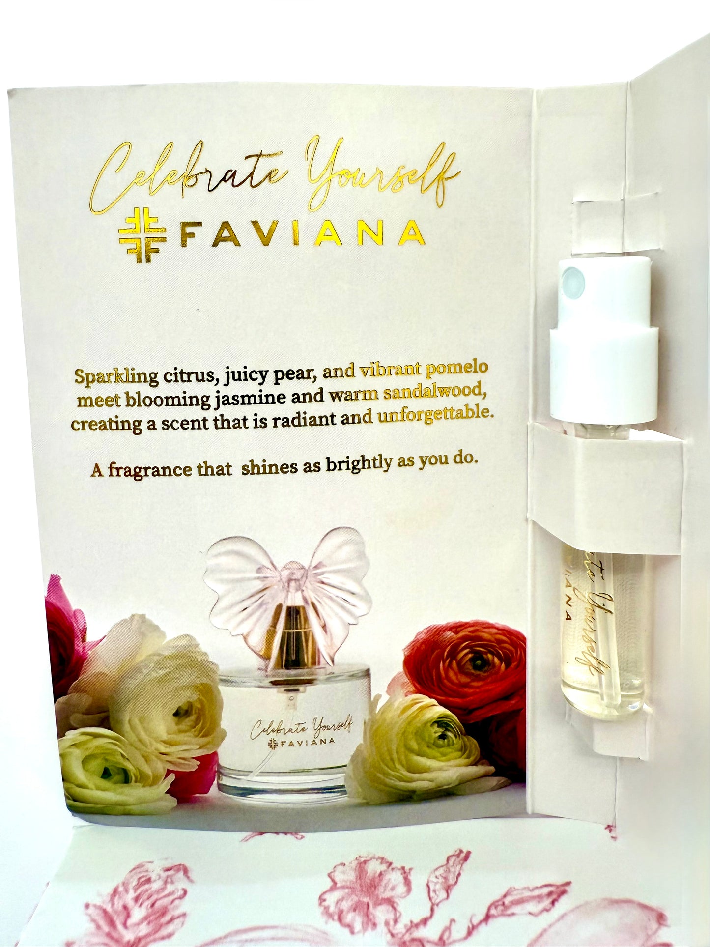 Celebrate Yourself Sample | Faviana Fragrance