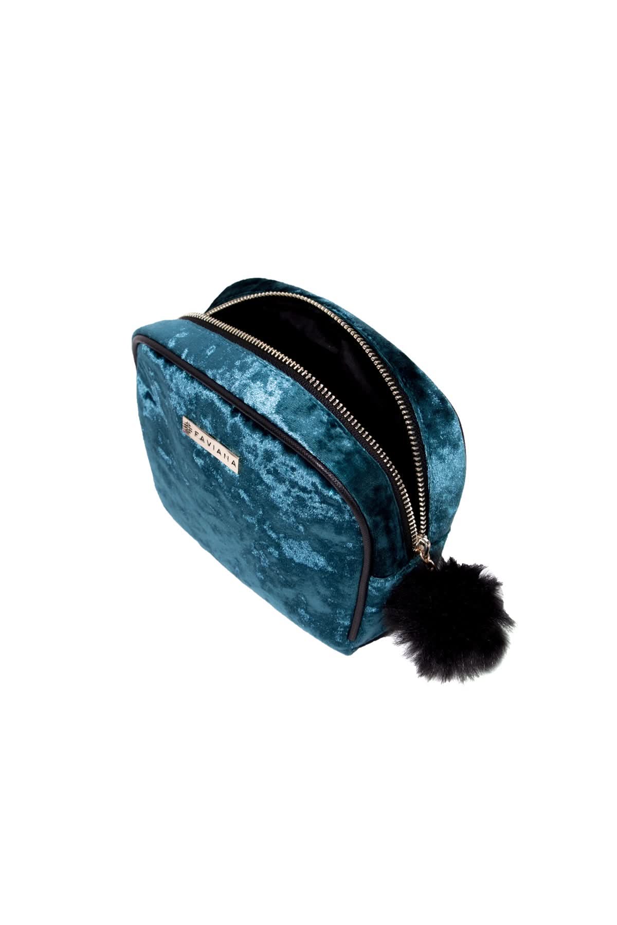 Teal Cosmetic Bag