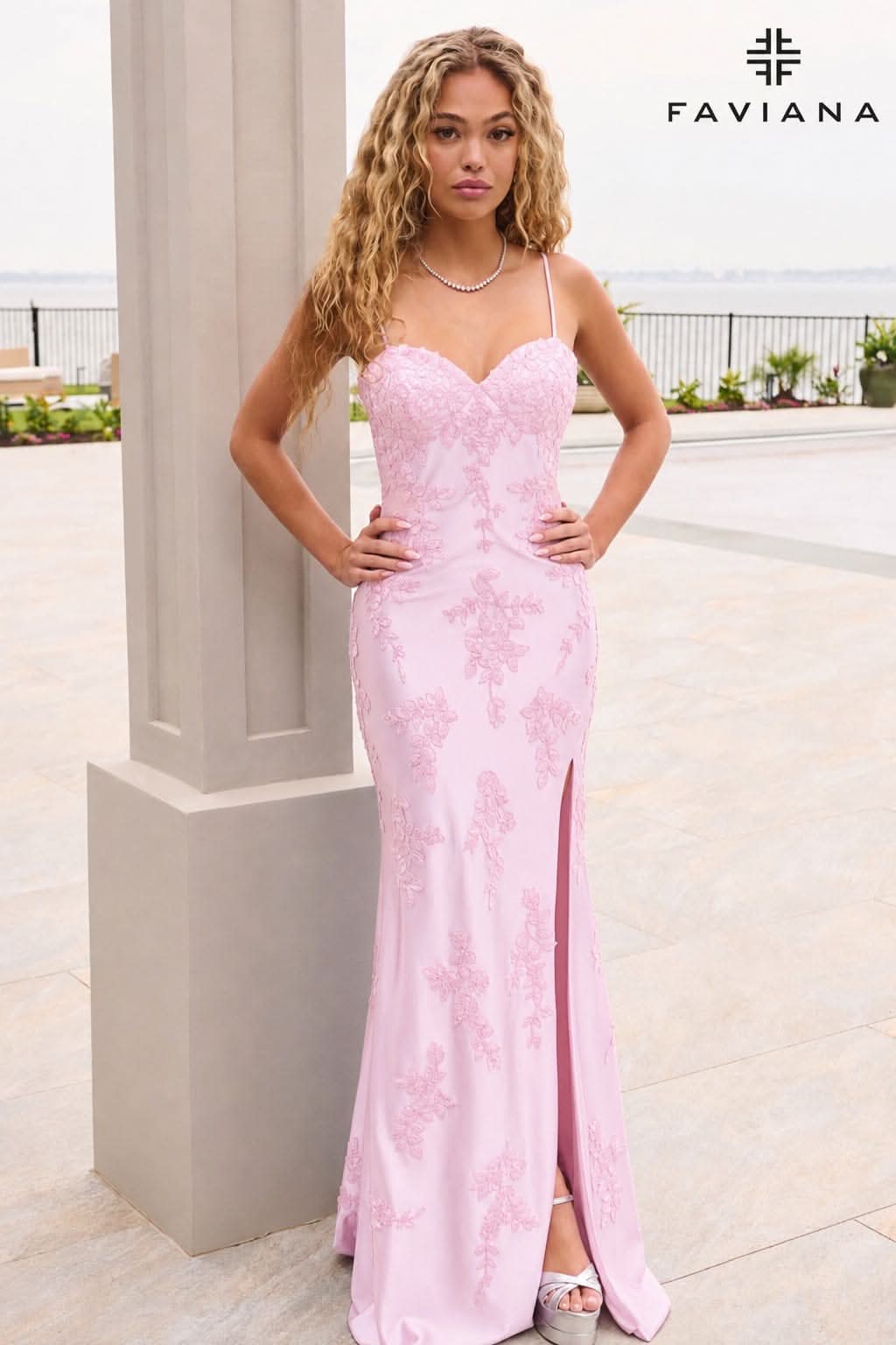 Sweetheart Beaded Satin Open Back Gown With Mesh Side Detail | 11628