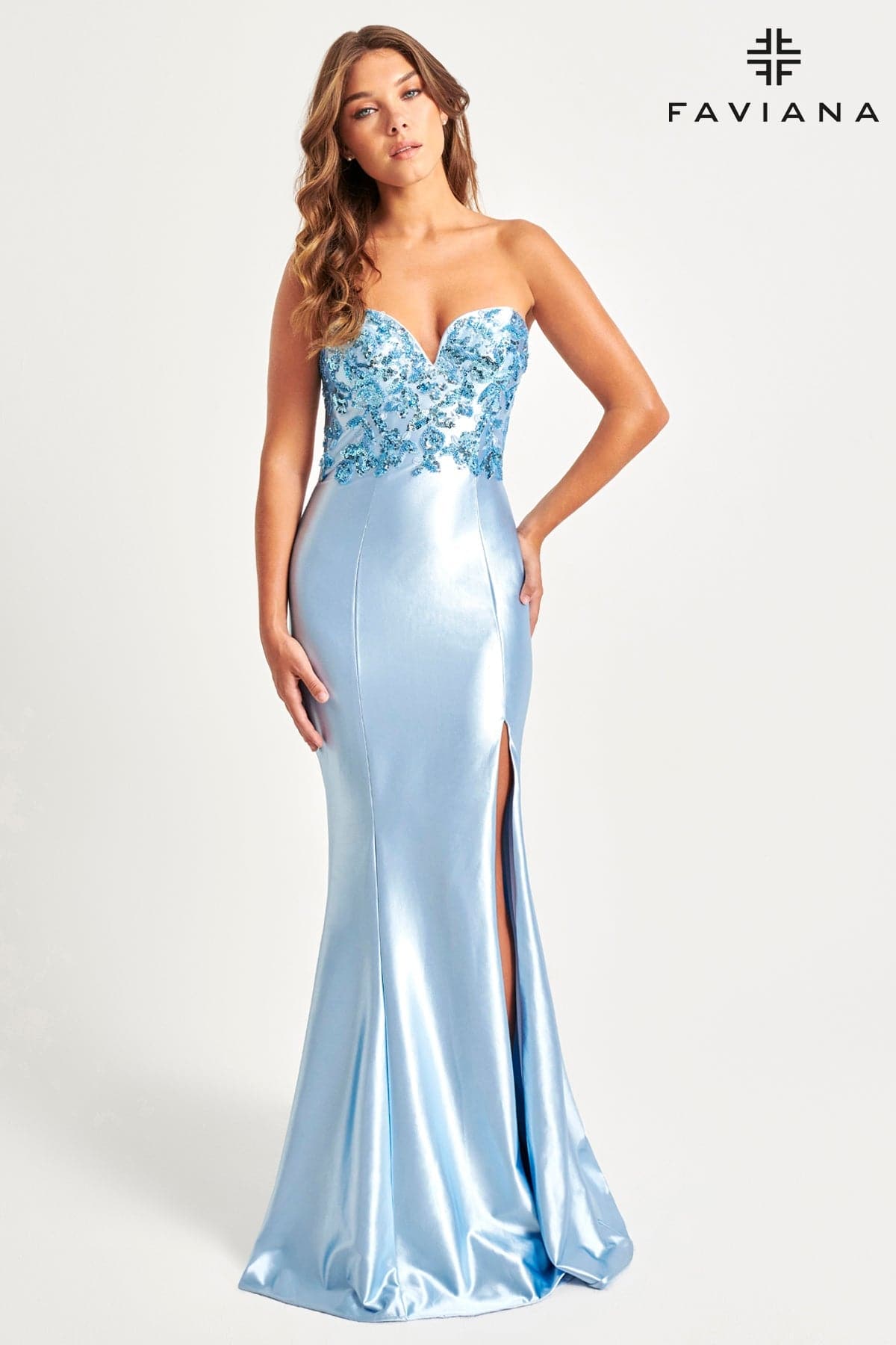 Ice Blue Dress for Prom
